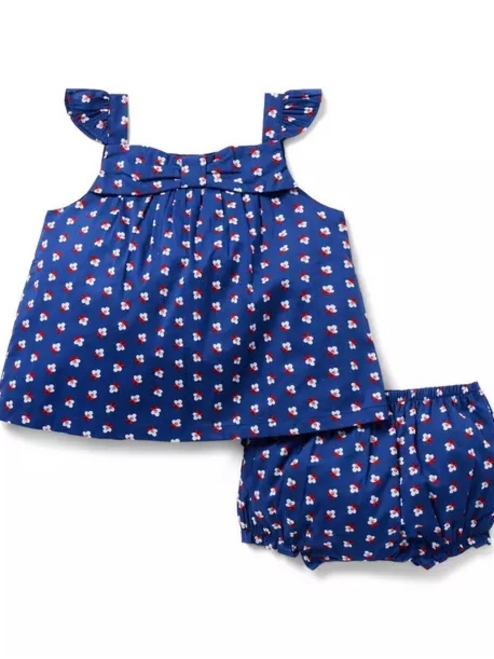 NWT Janie and Jack Baby Geo Floral Matching Bloomer Set Size 6-12 months